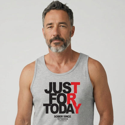 Just For Today Sober Tank Top fit detail (view 9)