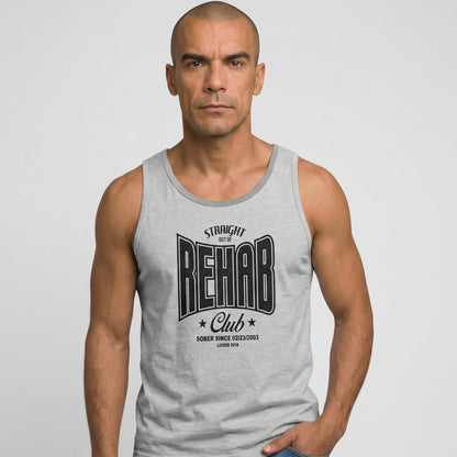 Rehab Men's Tank Top with Personalized Date