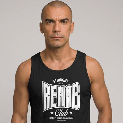 Rehab Men's Tank Top with Personalized Date
