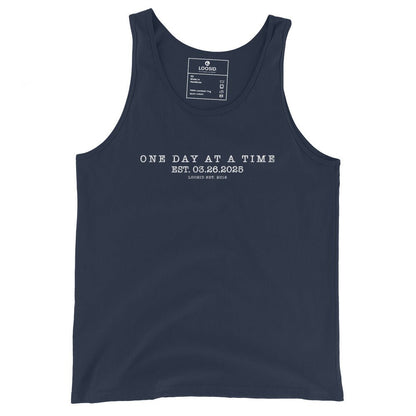 One Day At a Time Sober Tank Top lifestyle view (view 5)