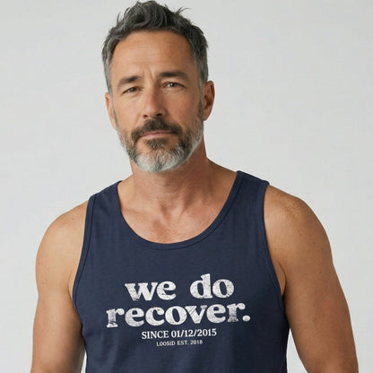 We Do Recover Sober Tank Top fit detail (view 9)