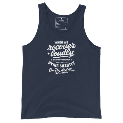 When We Recover Loudly Sober Tank Top featuring the design (view 11)