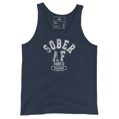 Sober AF Sober Tank Top lifestyle view (view 5)