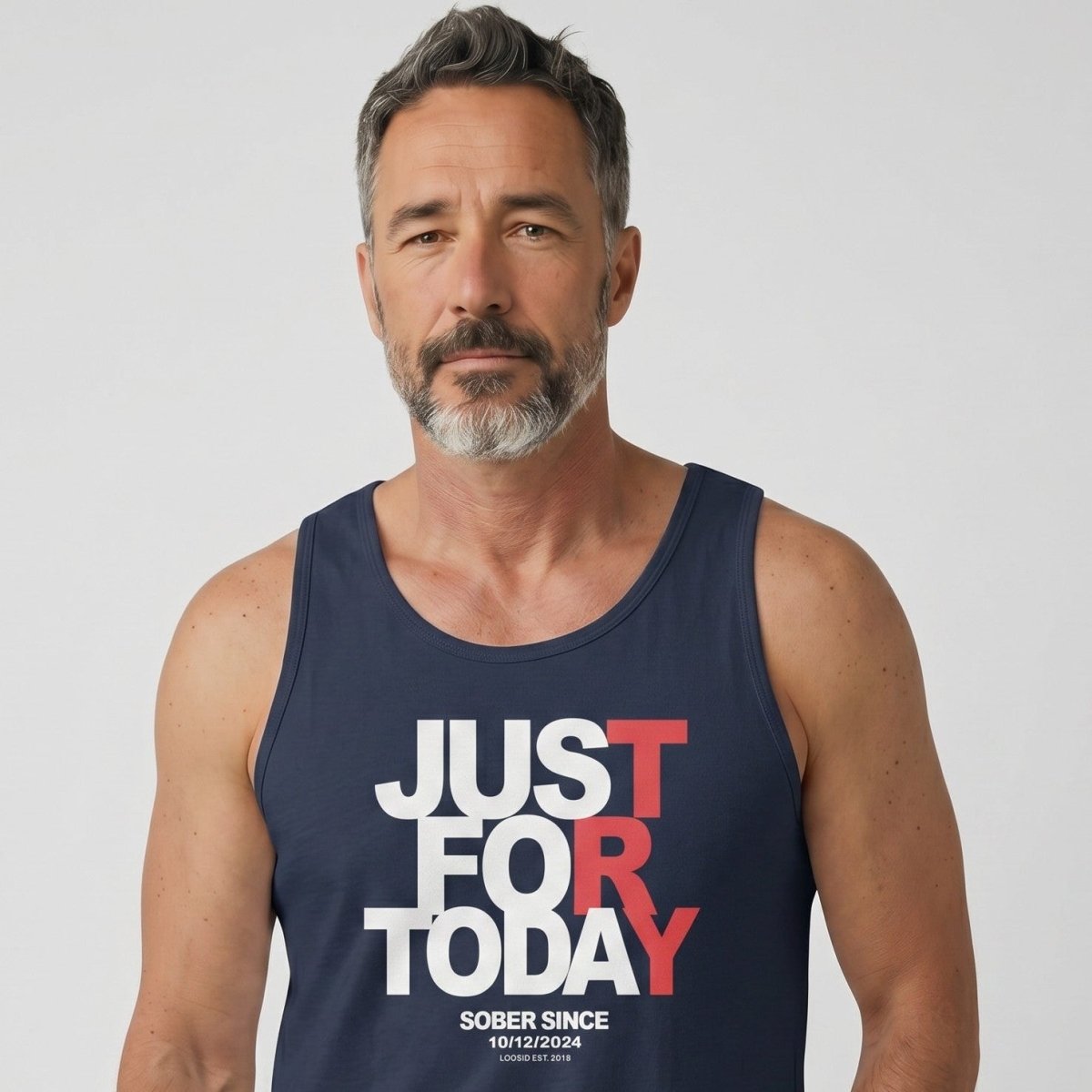 Just For Today Sober Tank Top lifestyle view (view 15)