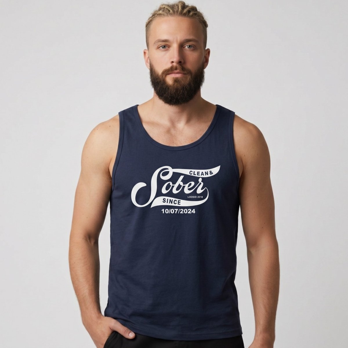 Sober Since Sober Tank Top product photo (view 10)