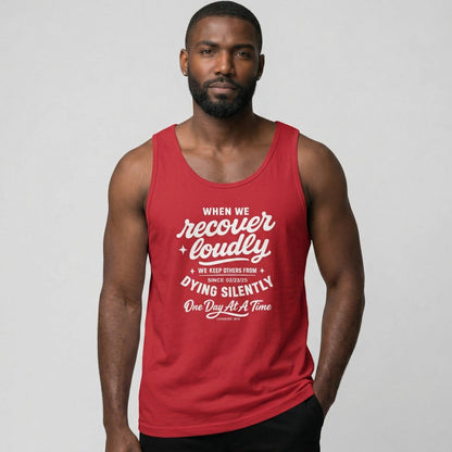 When We Recover Loudly Sober Tank Top side view (view 16)