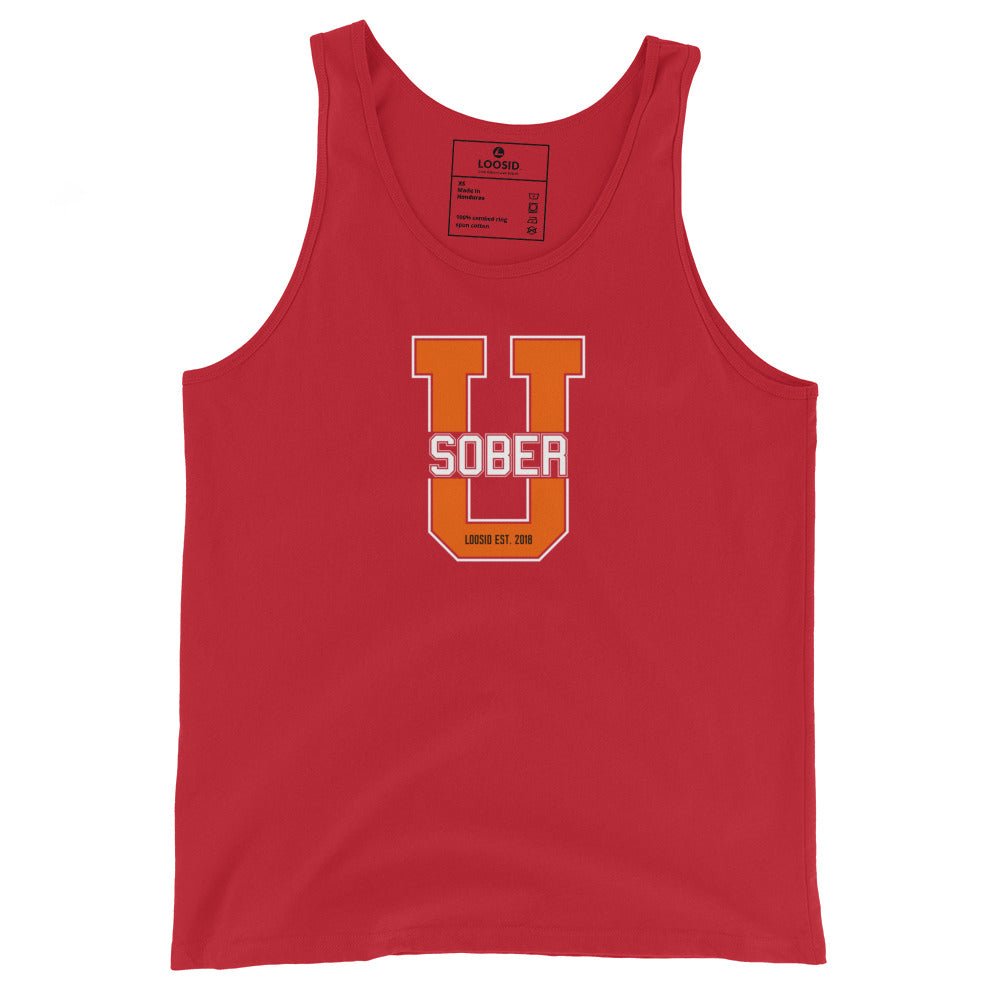 Big U Sober Sober Tank Top featuring the design (view 11)