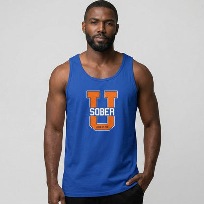 Big U Sober Sober Tank Top product photo (view 10)