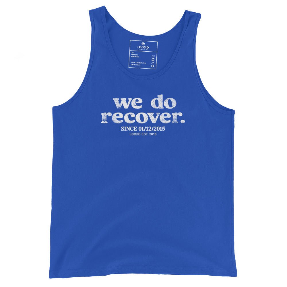 We Do Recover Sober Tank Top graphic detail (view 14)
