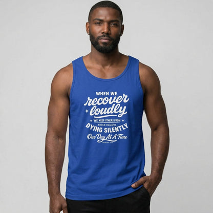 When We Recover Loudly Sober Tank Top product photo (view 10)