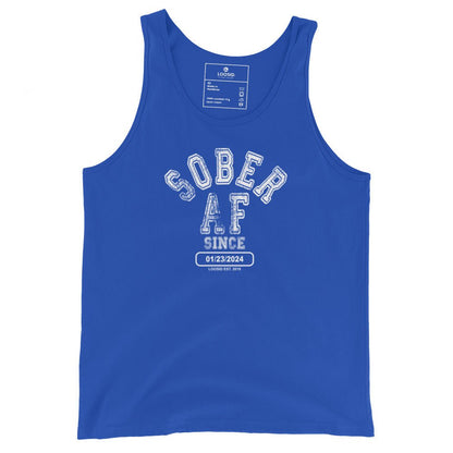 Sober AF Sober Tank Top featuring the design (view 11)