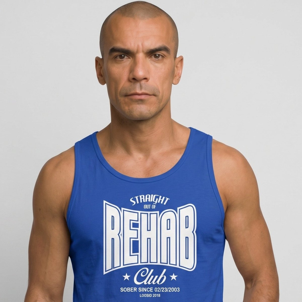 Rehab Men's Tank Top with Personalized Date