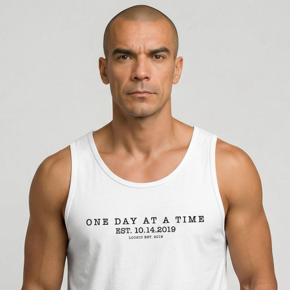 One Day At a Time Sober Tank Top packaging detail (view 18)