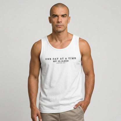 One Day At a Time Sober Tank Top fit detail (view 19)