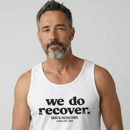 We Do Recover Sober Tank Top packaging detail (view 18)