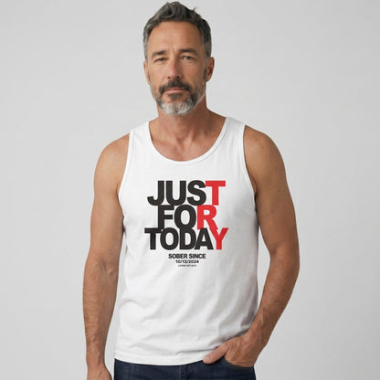 Just For Today Sober Tank Top flat lay styled image (view 13)