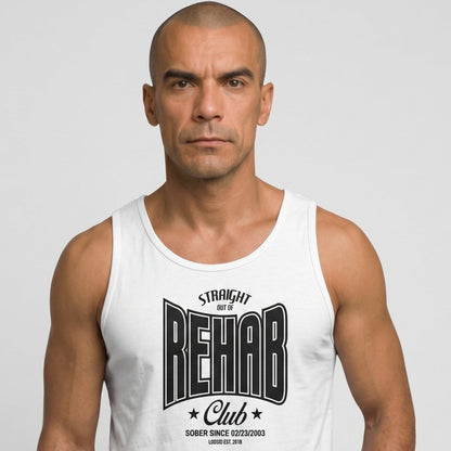 Rehab Men's Tank Top with Personalized Date