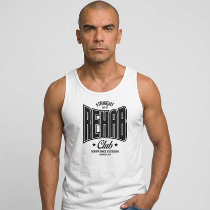 Rehab Men's Tank Top with Personalized Date