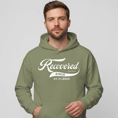 Recovered Since Recovery Hoodie back view (view 17)