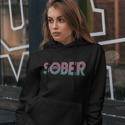 Recovery Hoodie | Retro Sobriety Date Hoodie with Personalized Date