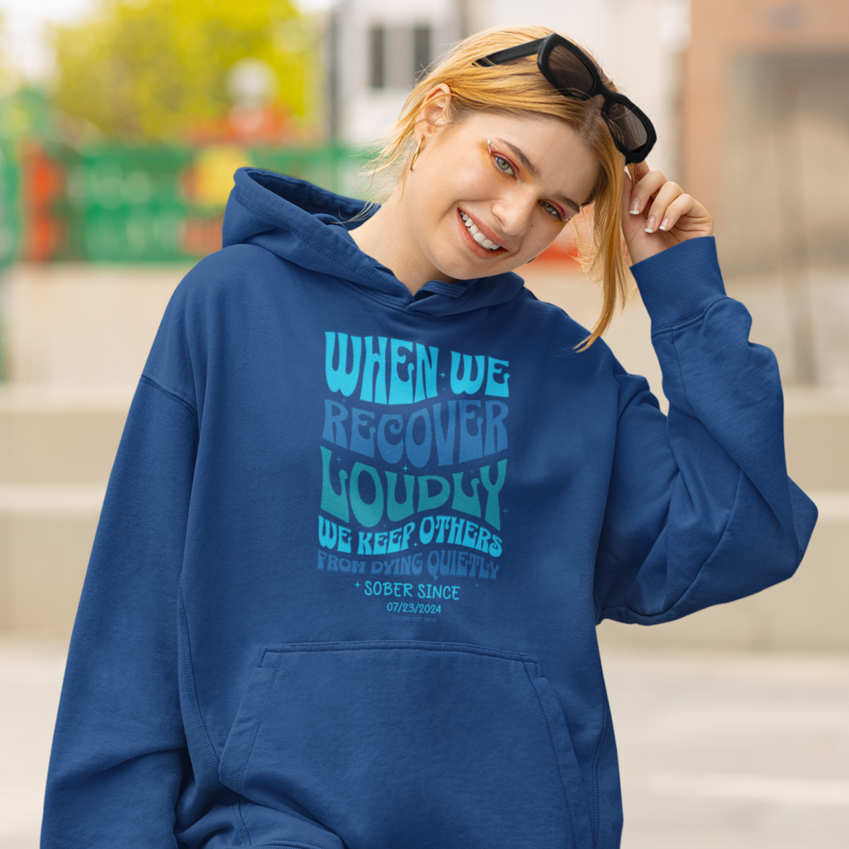 Recovery Hoodie symbolizing recovery and personal growth