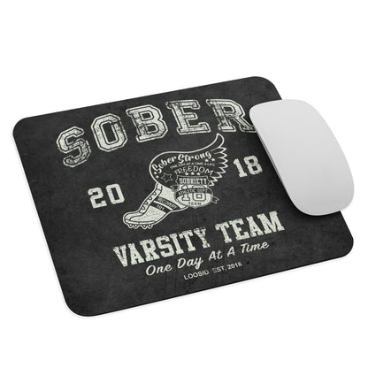Sober Varsity Mouse Pad