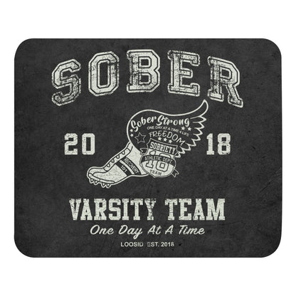 Sober Varsity Mouse Pad