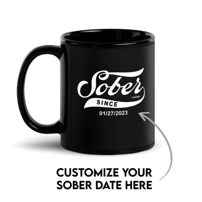 Sober Since Coffee Mug w/ Personalized Sobriety Date