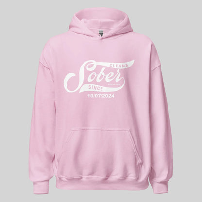 Recovery Hoodie | Women's Sober Since Hoodie with Custom Sober Date