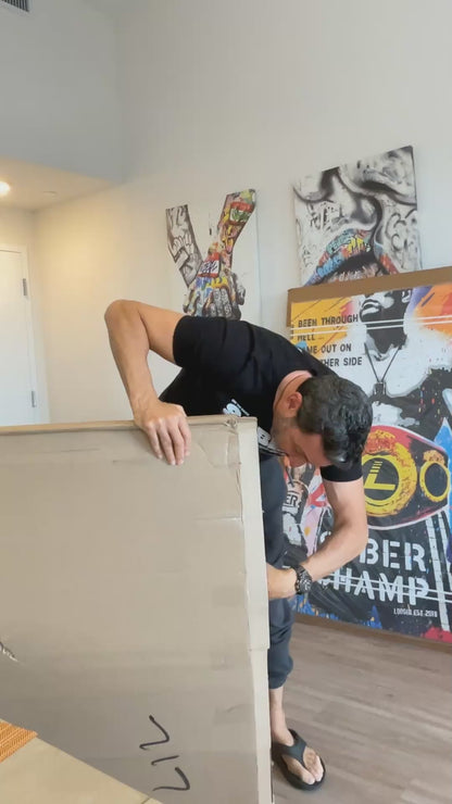 Motivational Sobriety Art piece honoring strength in recovery