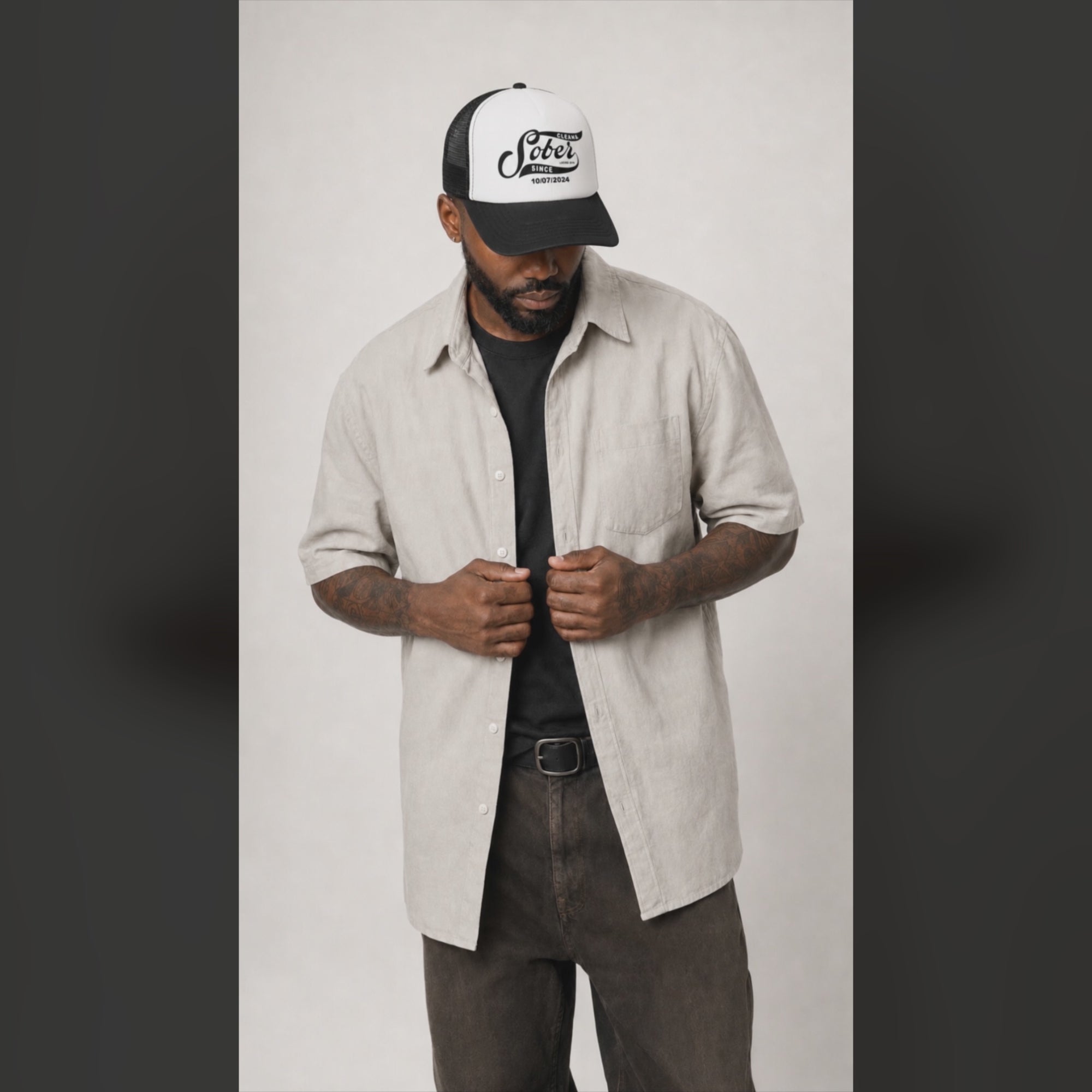 Sober T Shirt | Men's Old School Sober & Strong