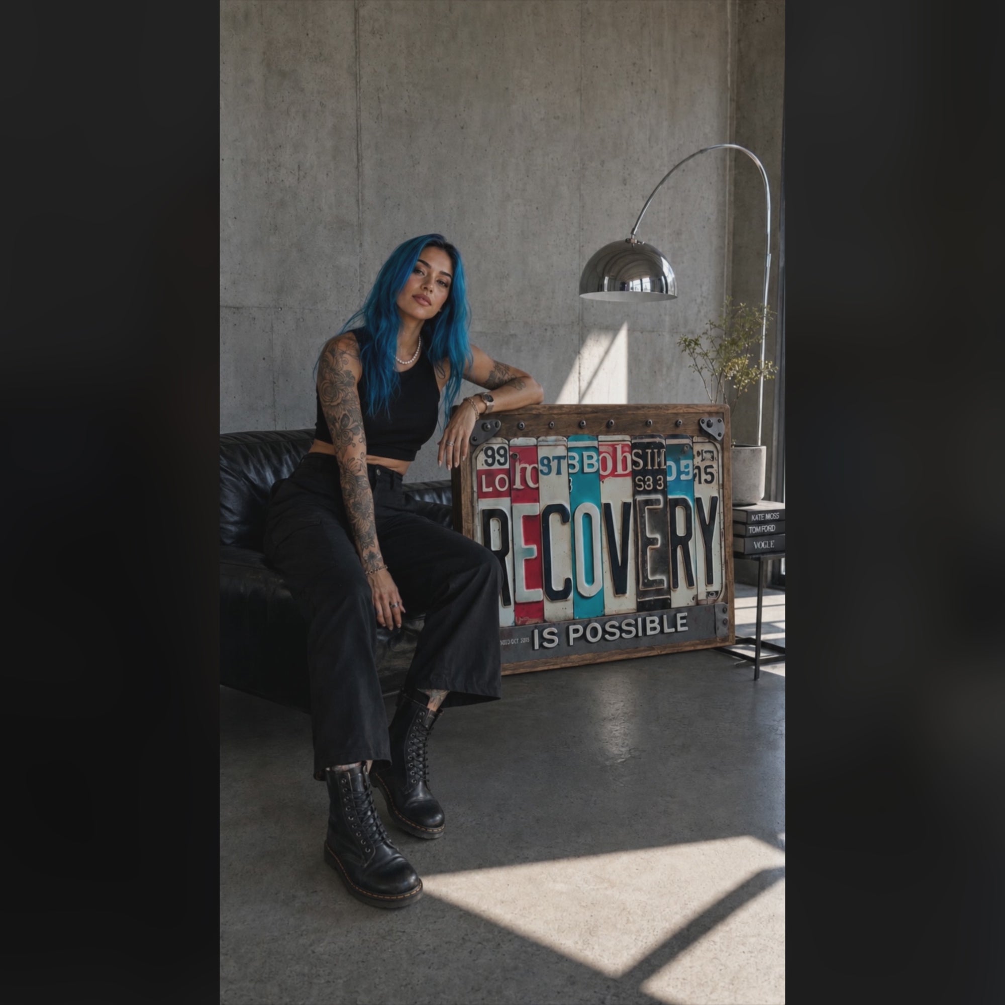 Sobriety Art | Sober & Strong Canvas Wall Art