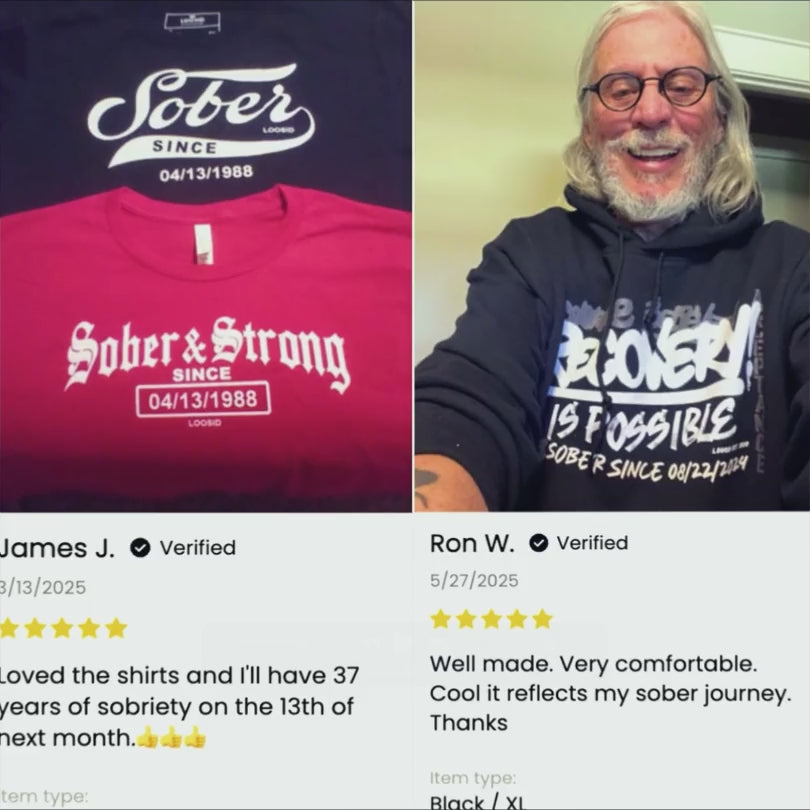 soft sober t shirt display