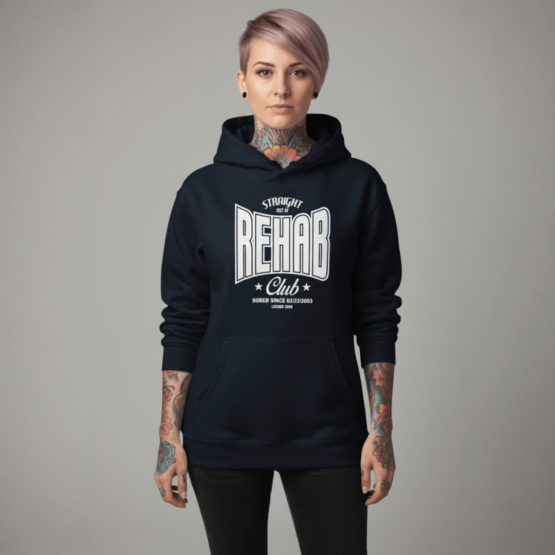 Recovery  Hoodie | Rehab Unisex Hoodie with Personalized Date