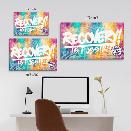 Inspiring Sobriety Art for home, office, or recovery space