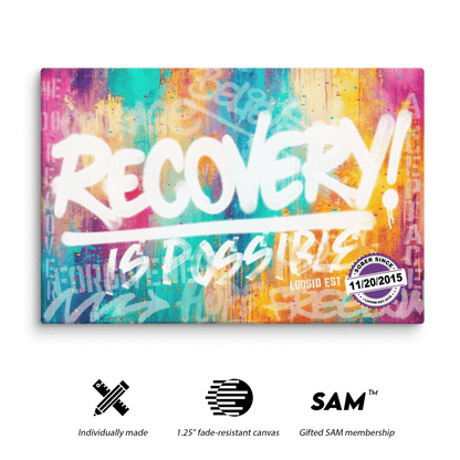 Personalized Sobriety Art with custom sober date option