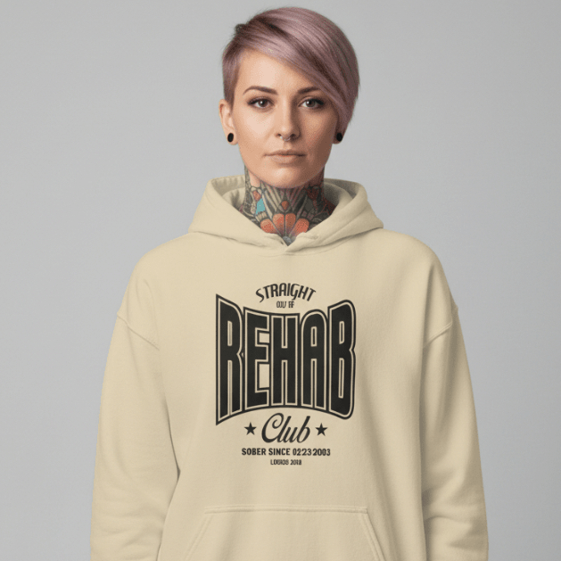 Rehab Recovery Hoodie lifestyle view (view 15)