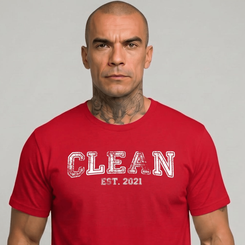 Recovery Year Men's Sobriety Sober T Shirt packaging detail (view 18)