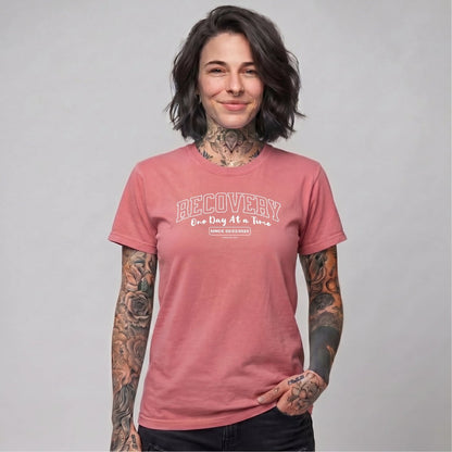 Sober T Shirt | Women's Recovery Looks Good On Me Garment-Dyed