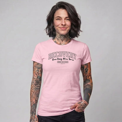 Sober T Shirt | Women's Recovery Looks Good On Me Garment-Dyed
