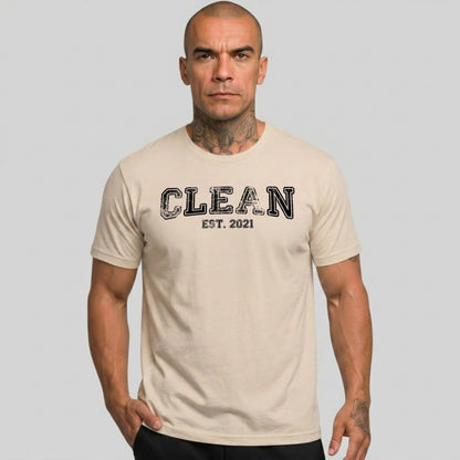 Recovery Year Men's Sobriety Sober T Shirt flat lay styled image (view 13)