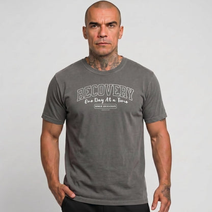 Sober T Shirt | Men's Recovery Looks Good On You Garment-Dyed Tee