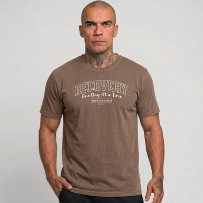 Sober T Shirt | Men's Recovery Looks Good On You Garment-Dyed Tee