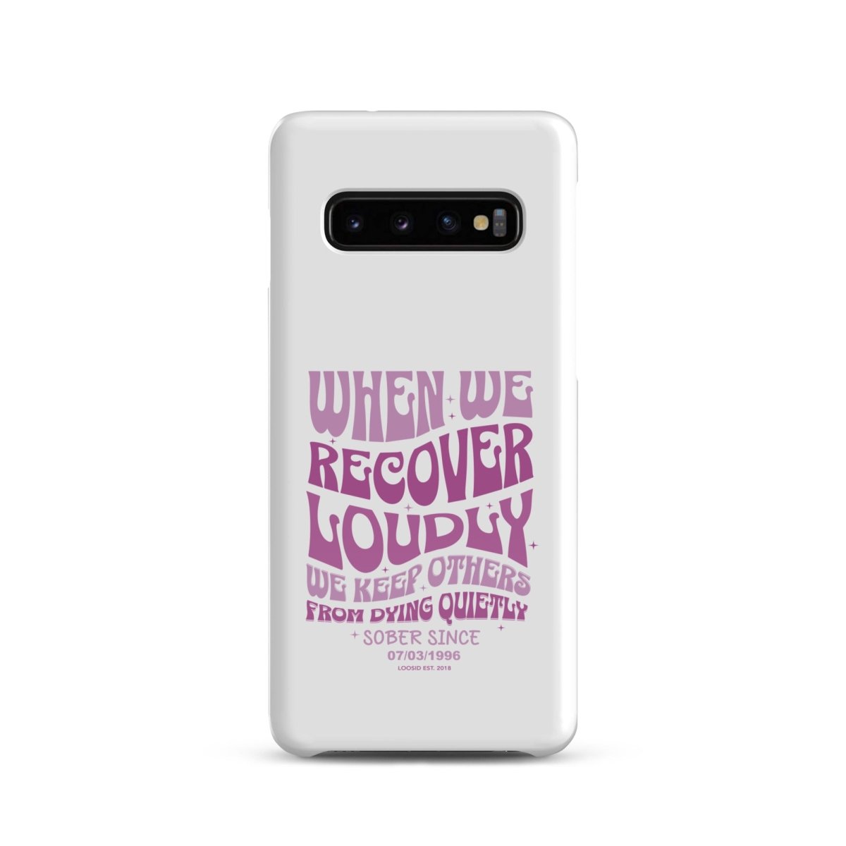 Loosid When we recover loudly Snap Recovery Phone Case featuring the design