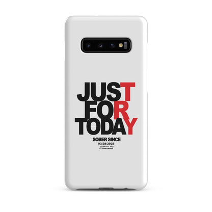 Just For Today Snap Recovery Phone Case flat lay styled image (view 3)