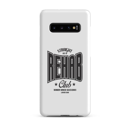 Straight Out of Rehab Snap Recovery Phone Case flat lay styled image (view 3)