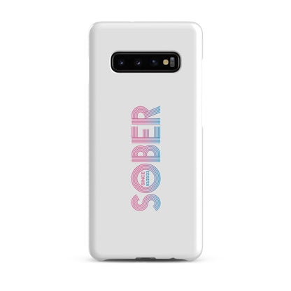 Sober Since Snap Recovery Phone Case close-up view (view 2)