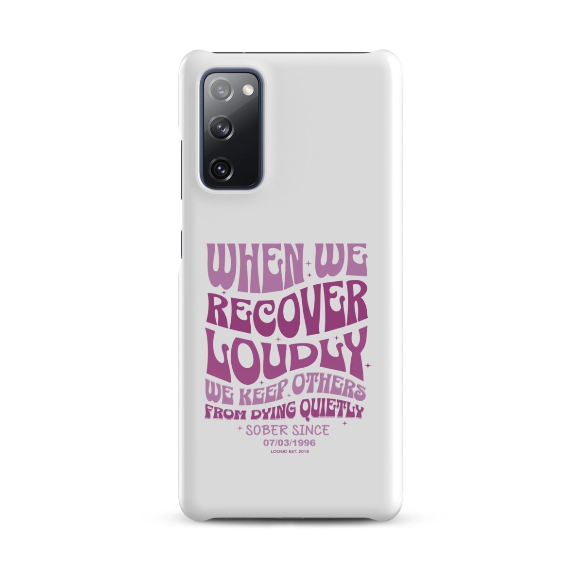 When we recover loudly Snap Recovery Phone Case lifestyle view (view 5)
