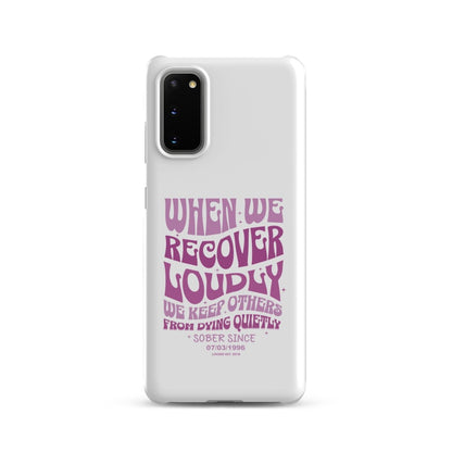 When we recover loudly Snap Recovery Phone Case graphic detail (view 4)