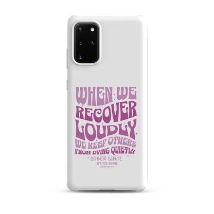 When we recover loudly Snap Recovery Phone Case side view (view 6)